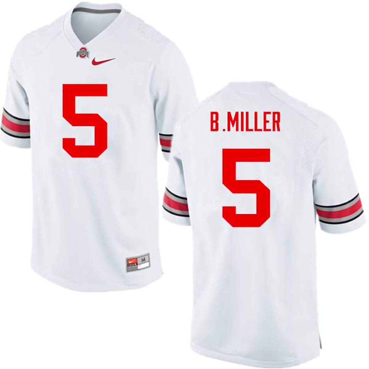 Braxton Miller Ohio State Buckeyes Men's NCAA #5 Nike White College Stitched Football Jersey QWB0656TE
